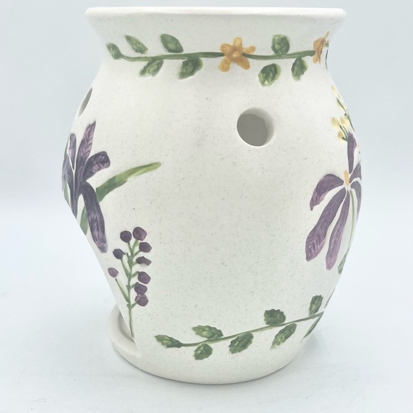 Village Candle Wildflowers Simmer Pot Wax Bar Melter Spring 5” EUC Embossed - Picture 4 of 6